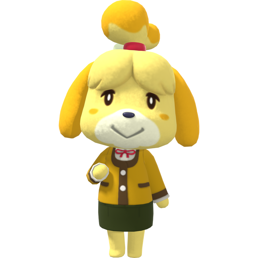 Classic Isabelle render (Winter Outfit) Remake by SuperMarioCarlos on ...