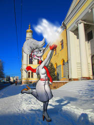 Annabelle and Kharkov snow by AtomicJenka