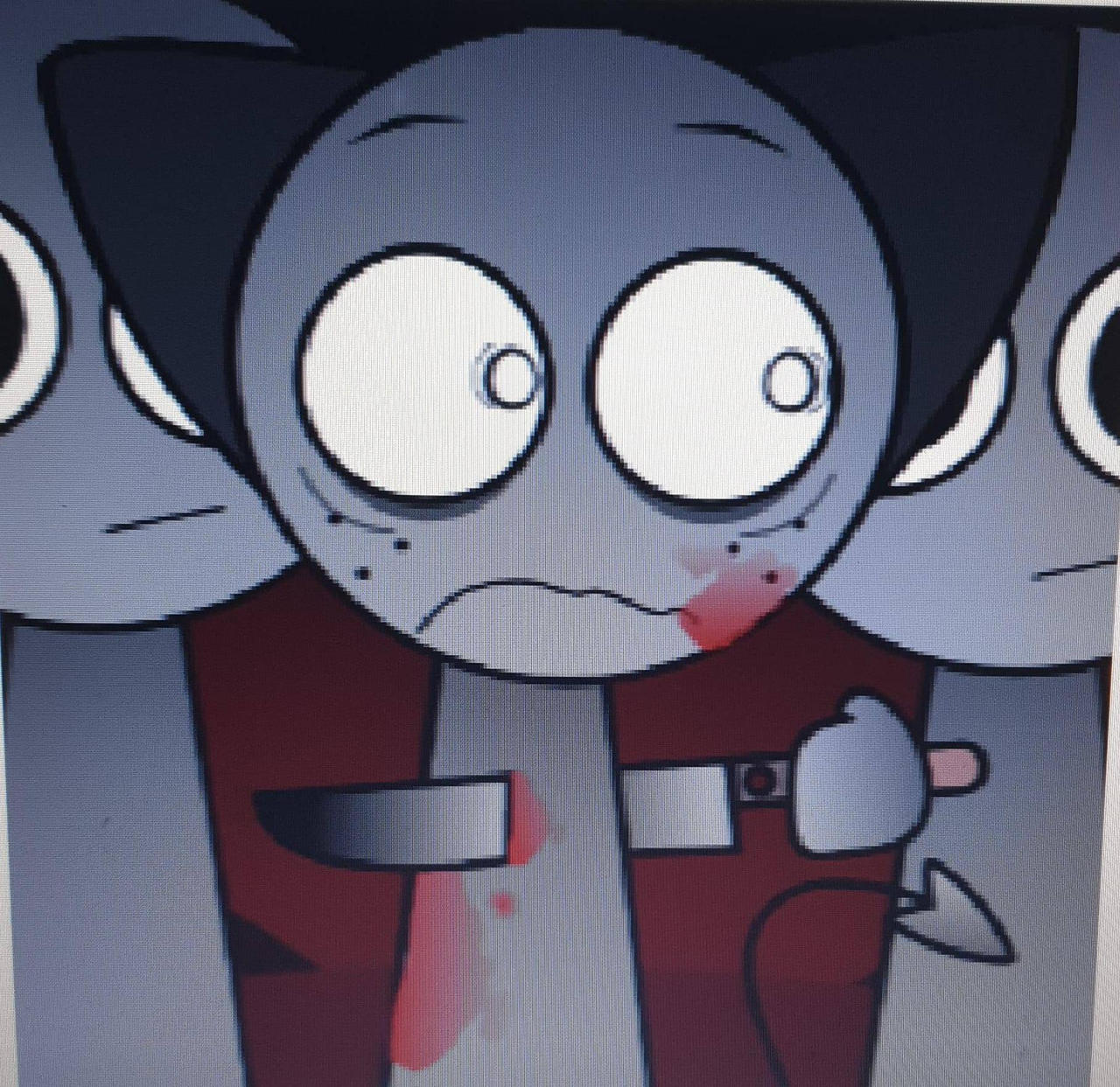 Swapped Fox Gray Frowny Fox Monster Swapped Phase 4 by aidiarrabiata on DeviantArt