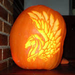Pegasus on a pumpkin flash by xplodvelt74