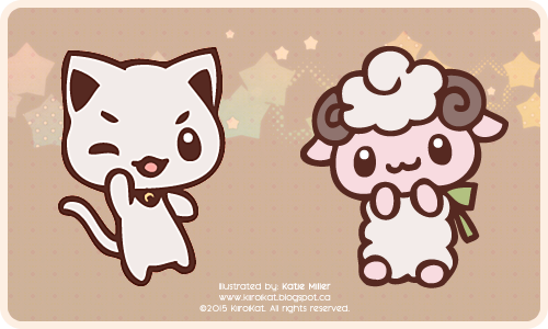 Commission: Cat and Sheep Emoji