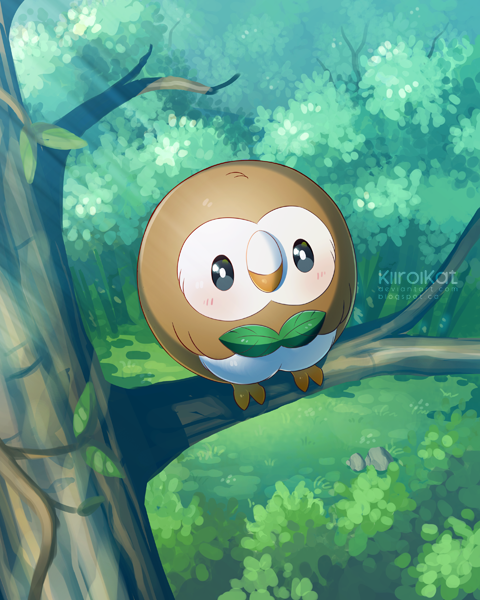 Rowlet by KiiroiKat on DeviantArt