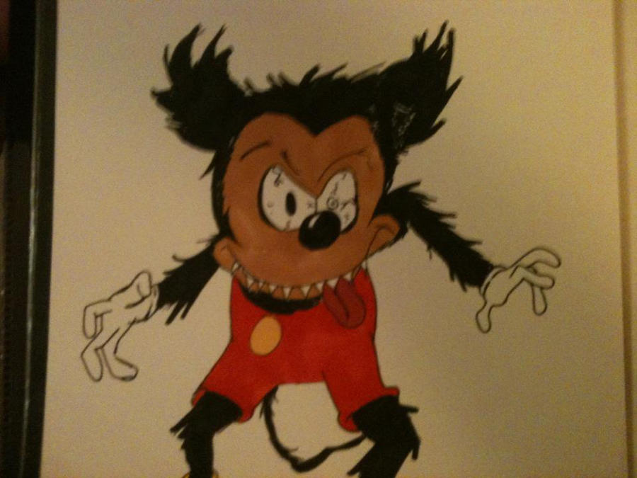 Crazy Mickey Mouse by ScramComics on DeviantArt