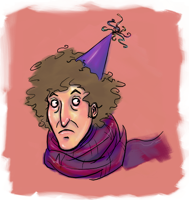 Fourth Doctor in a hat