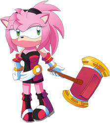 Freedom Fighter Amy Rose ( Mobius X years later)