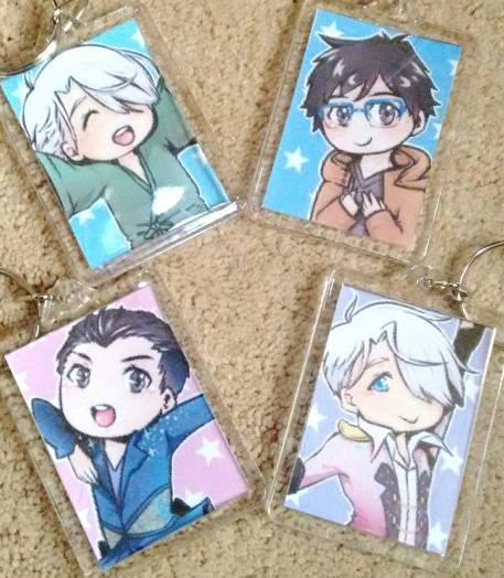 Yuri On Ice Key Ring Charms