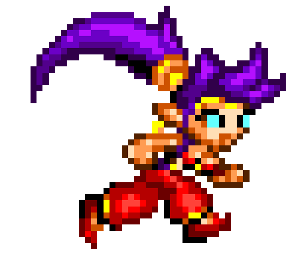 Shantae running - Shantae: Risky's Revenge by LuzAncestral400 on DeviantArt