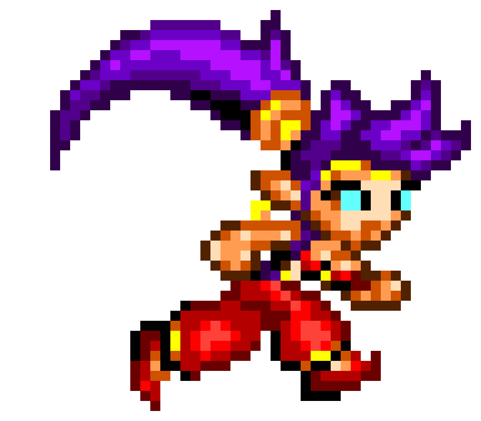 Shantae running Shantae Risky's Revenge by LuzAncestral400 on DeviantArt