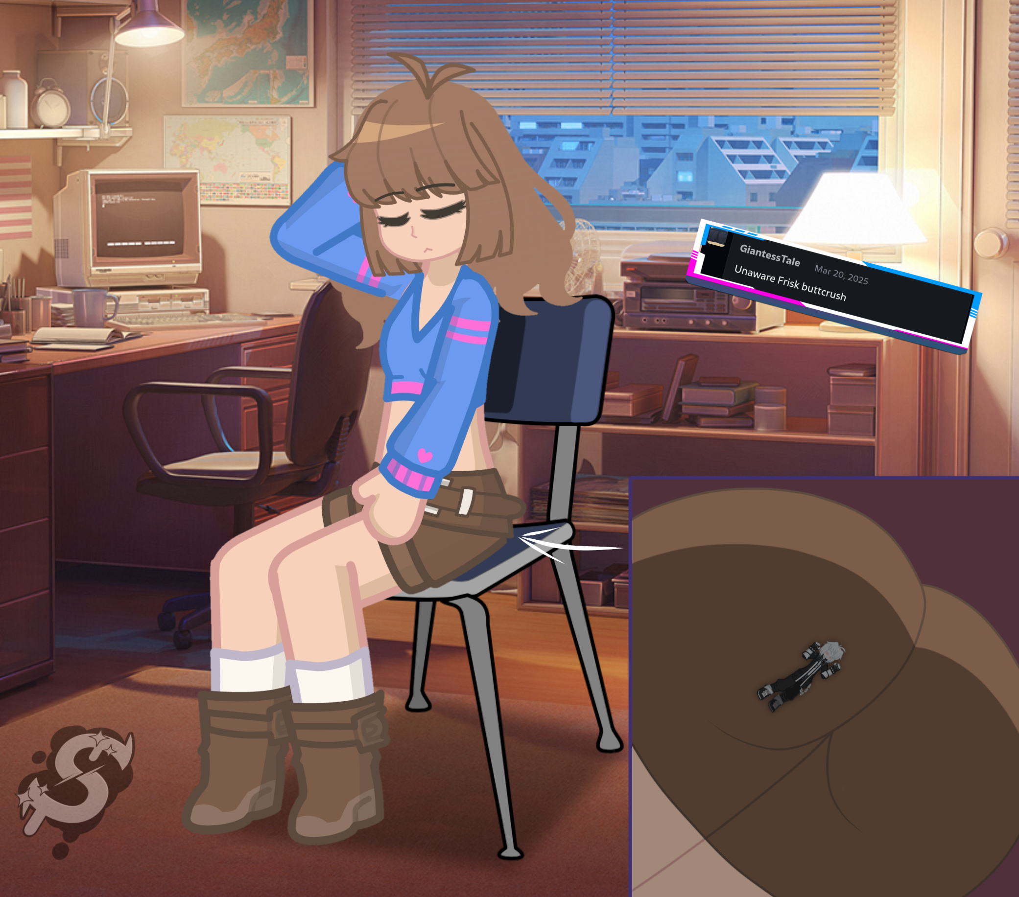 Scared Frisk Unsuspecting Frisk by Sayn-Denki on DeviantArt