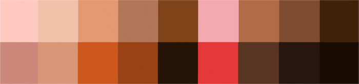 Colors of Skin Tone for People