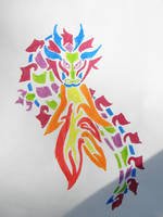 Rainbow Tribal Dragon