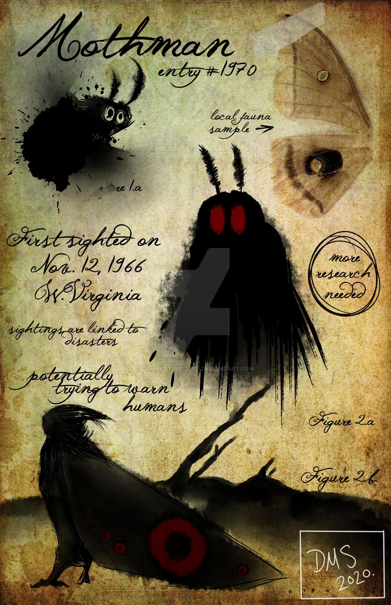 Mothman by drkmatt3rstudio on DeviantArt