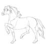 Pony mare lineart