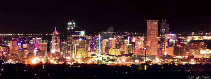 Denver Skyline at Night