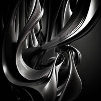 Flowing Steel 3 - Abstract Digital Art