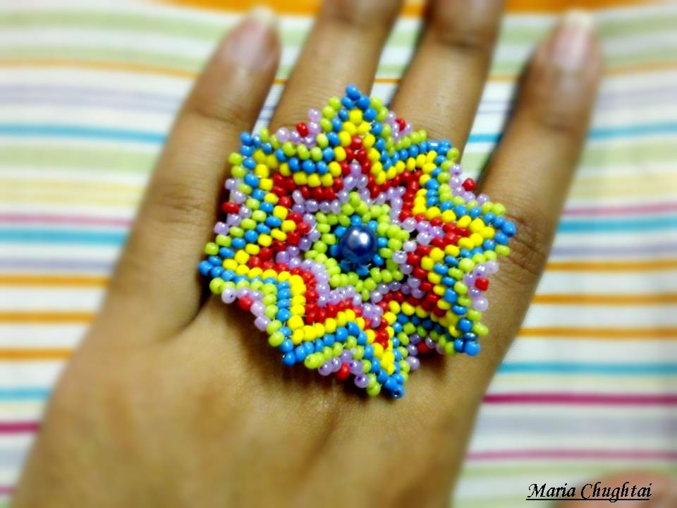 Multi Coloured Ring by mariachughtai on DeviantArt
