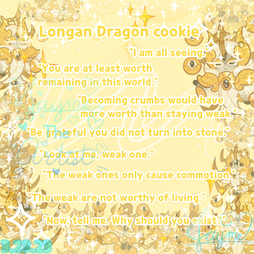 Longan dragon cookie edit. by Jaymepro102 on DeviantArt