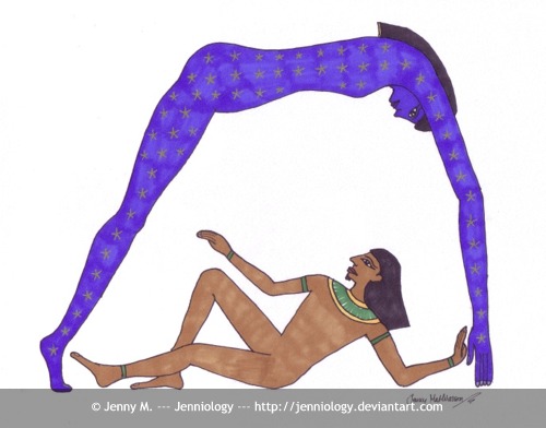 Nut and Geb by jenniology on DeviantArt