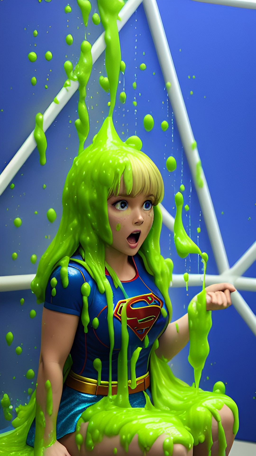 Supergirl Green Slimed On Ycdtotv Alt By Theslimer On Deviantart