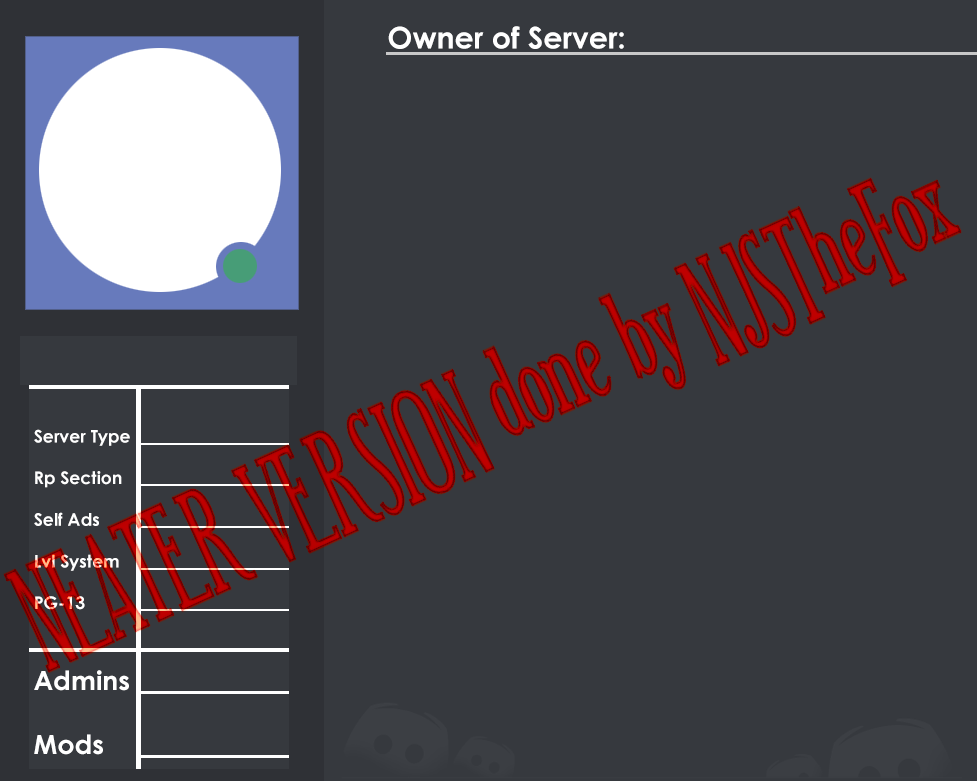 Discord Server Meme : BLANK: EDIT BY NJSTheFox by TynaStargazer on  DeviantArt