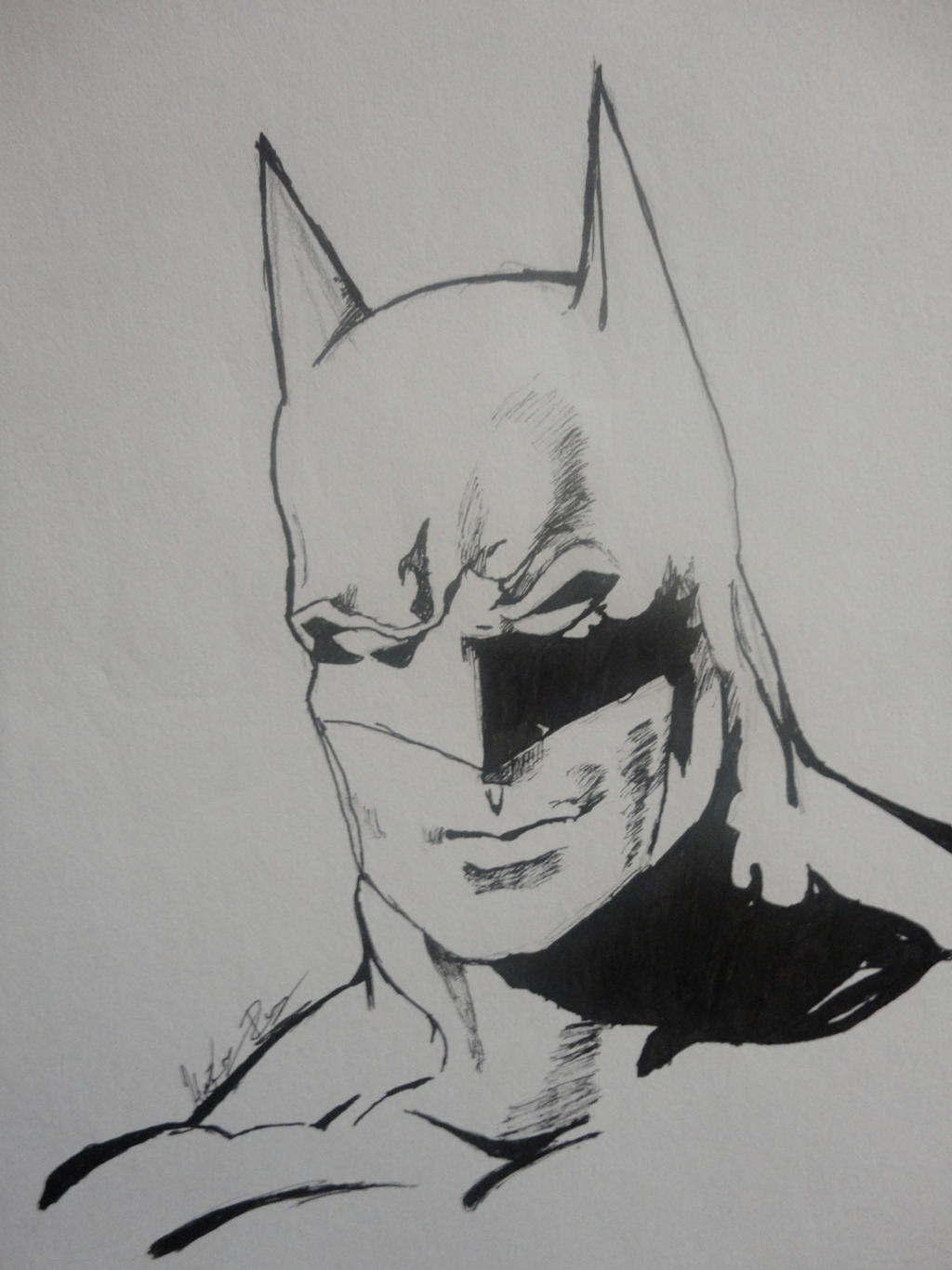 Batman Inking by hectorsdeviantart on DeviantArt