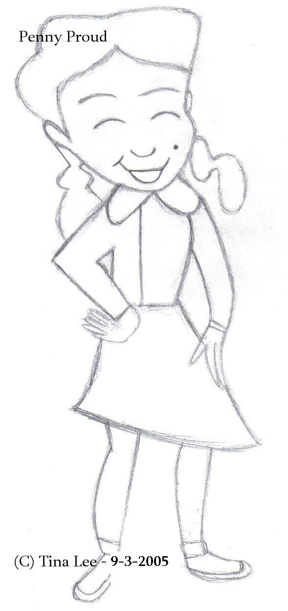 Penny Proud Sketch by tinalee on DeviantArt