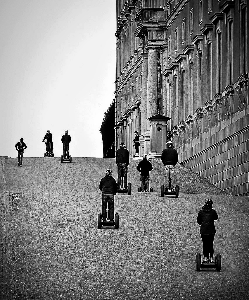 The Segways attacking