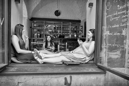 Girls in Window