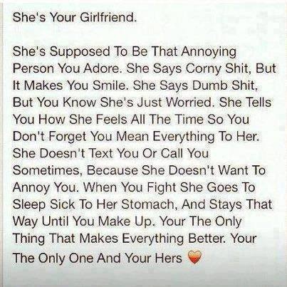 Your girlfriend.