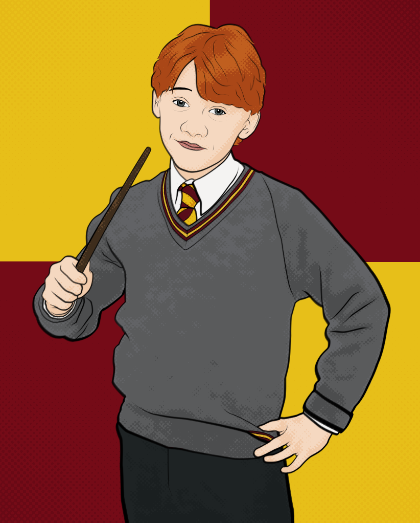 Line Art: Ron Weasley by Tullerusk on DeviantArt Line Art: Ron Weasley by Tullerusk on DeviantArt