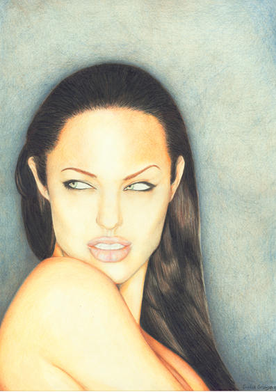 angelina jolie portrait