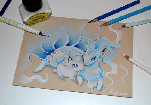 Alolan Vulpix and Ninetales