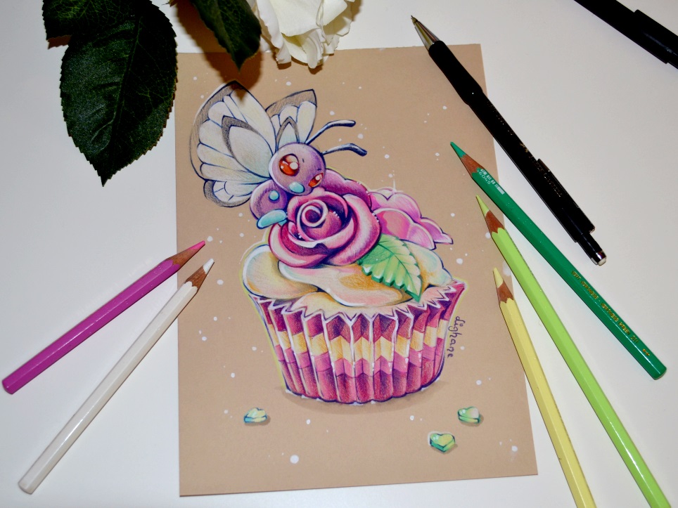 Butterfree and the Cupcake by Lighane