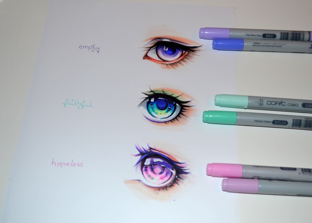 Colorful Manga Eyes