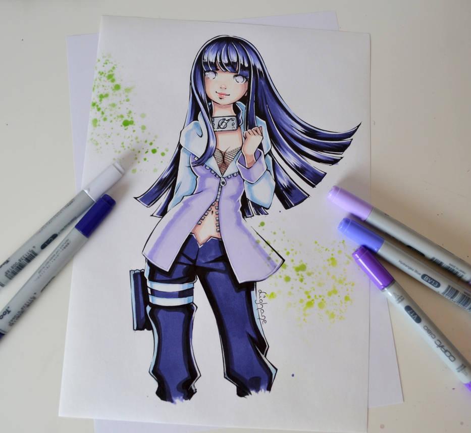 Copic маркерами Наруто
