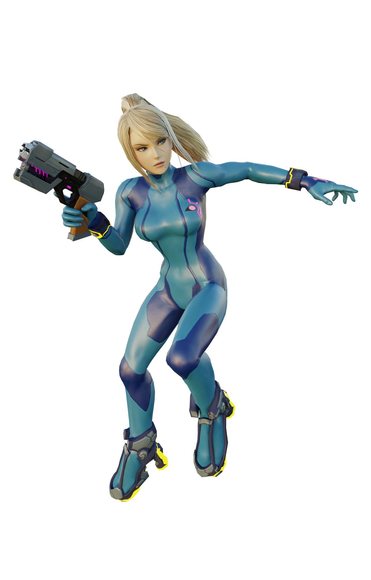 Super Smash Bros. 4 - Zero Suit Samus by GeneralCreations on DeviantArt