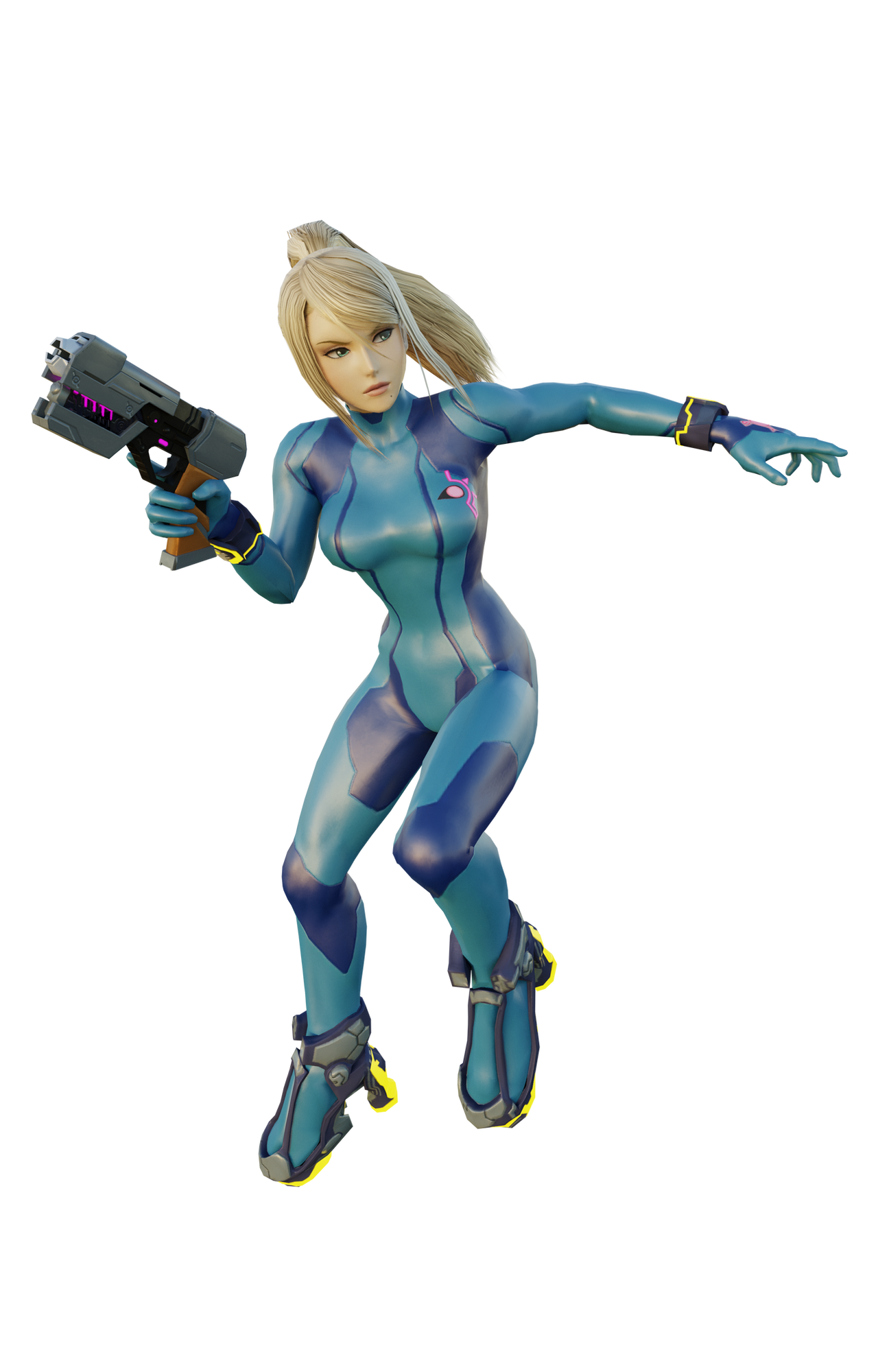Samus Rig Super Smash Bros. 4 - Zero Suit Samus by GeneralCreations on DeviantArt