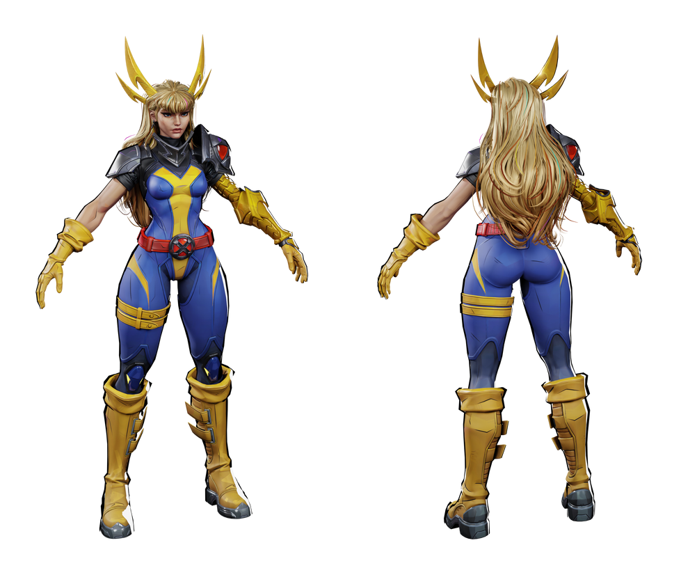 Marvel Rivals - Magik - Retro X-Uniform by GeneralCreations on DeviantArt