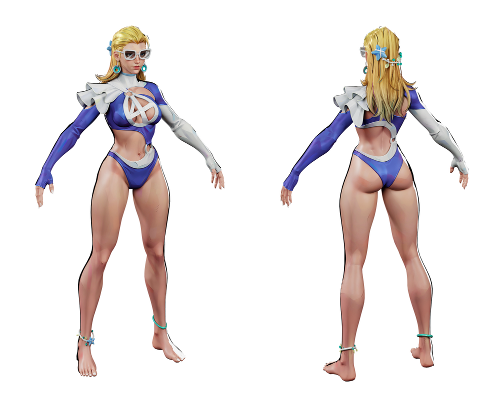 Marvel Rivals Invisible Woman Azure Shade by GeneralCreations on