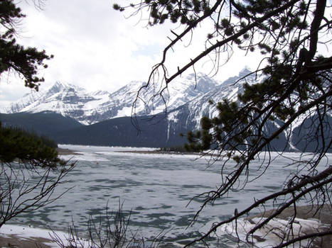 Frozen lake