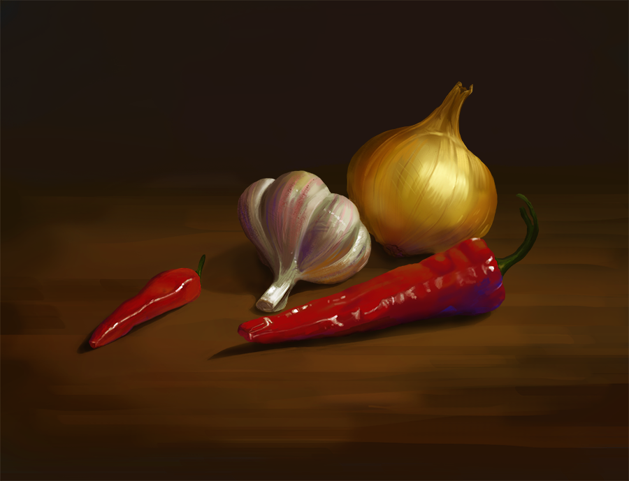 Garlic Onion Pepper