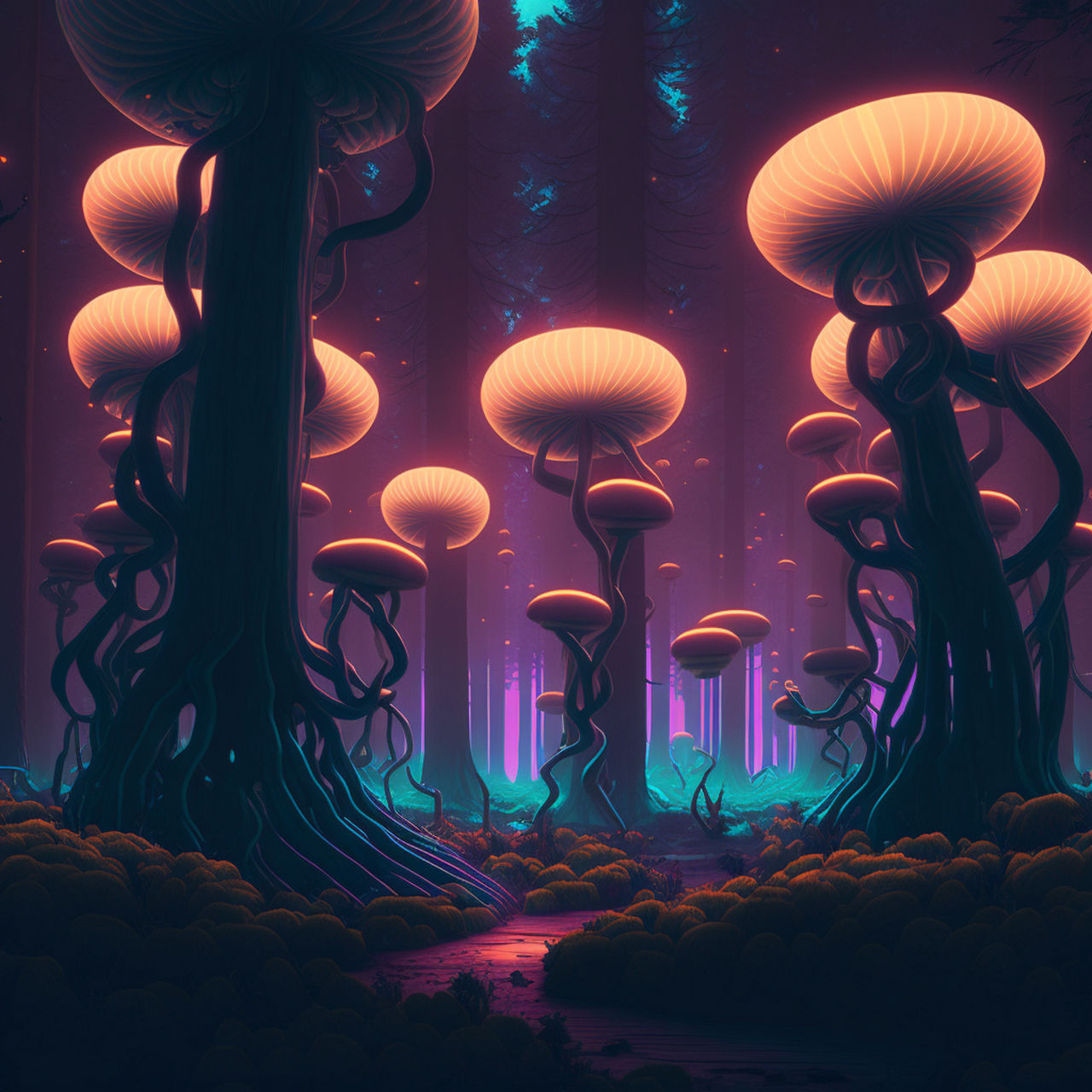 Alien Forest by AlienOrInUh on DeviantArt