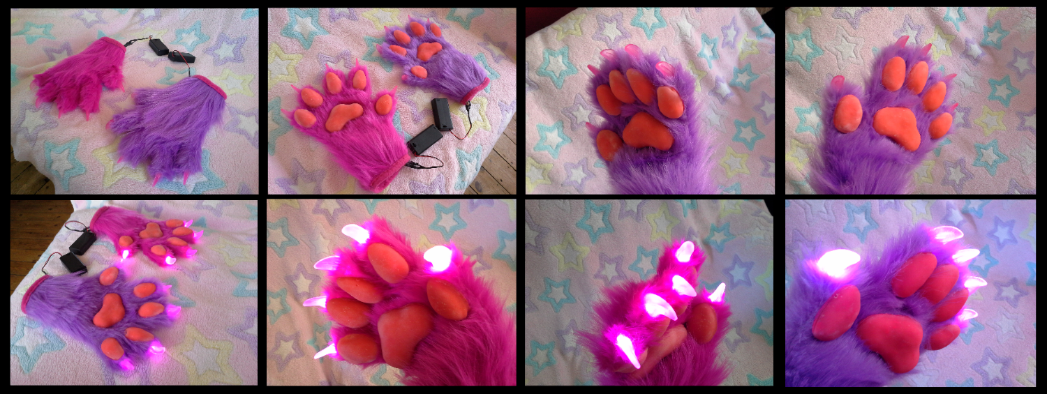 Gothicat LED Handpaws