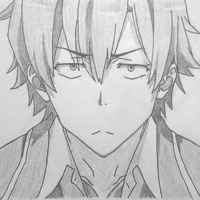 Hachiman Hikigaya de Oregairu - Desenhos de uma Otaku