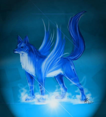 Ice Wolf Magic by Riku-Glaedr on DeviantArt