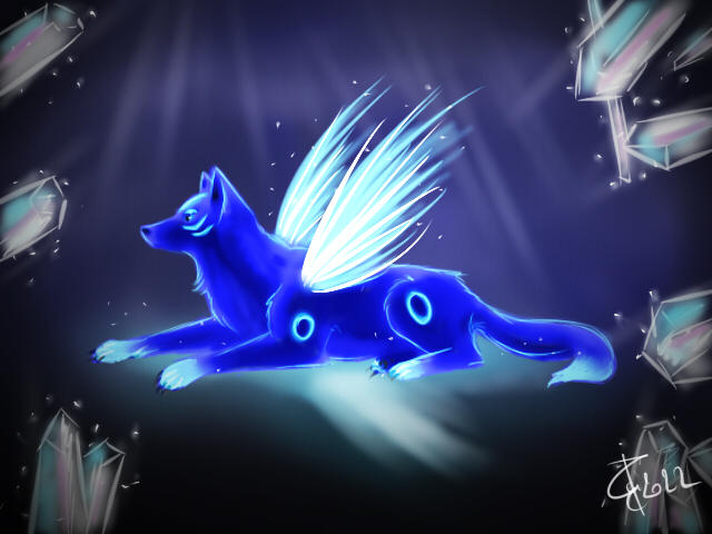 Blue Wolf - Wait for me by Riku-Glaedr on DeviantArt