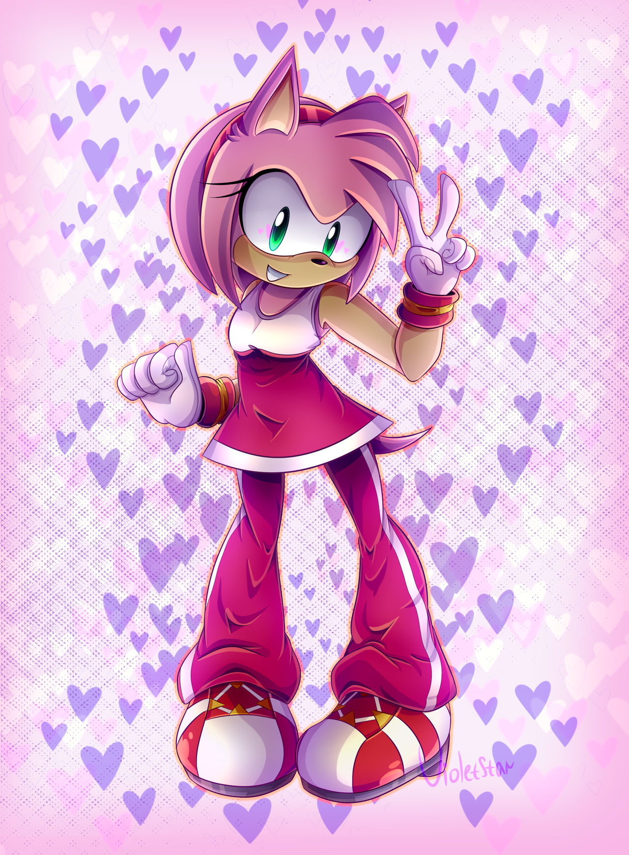 Amy Rose Fan Art Sonic The Hedgehog PNG, Clipart, Amy Rose, Area