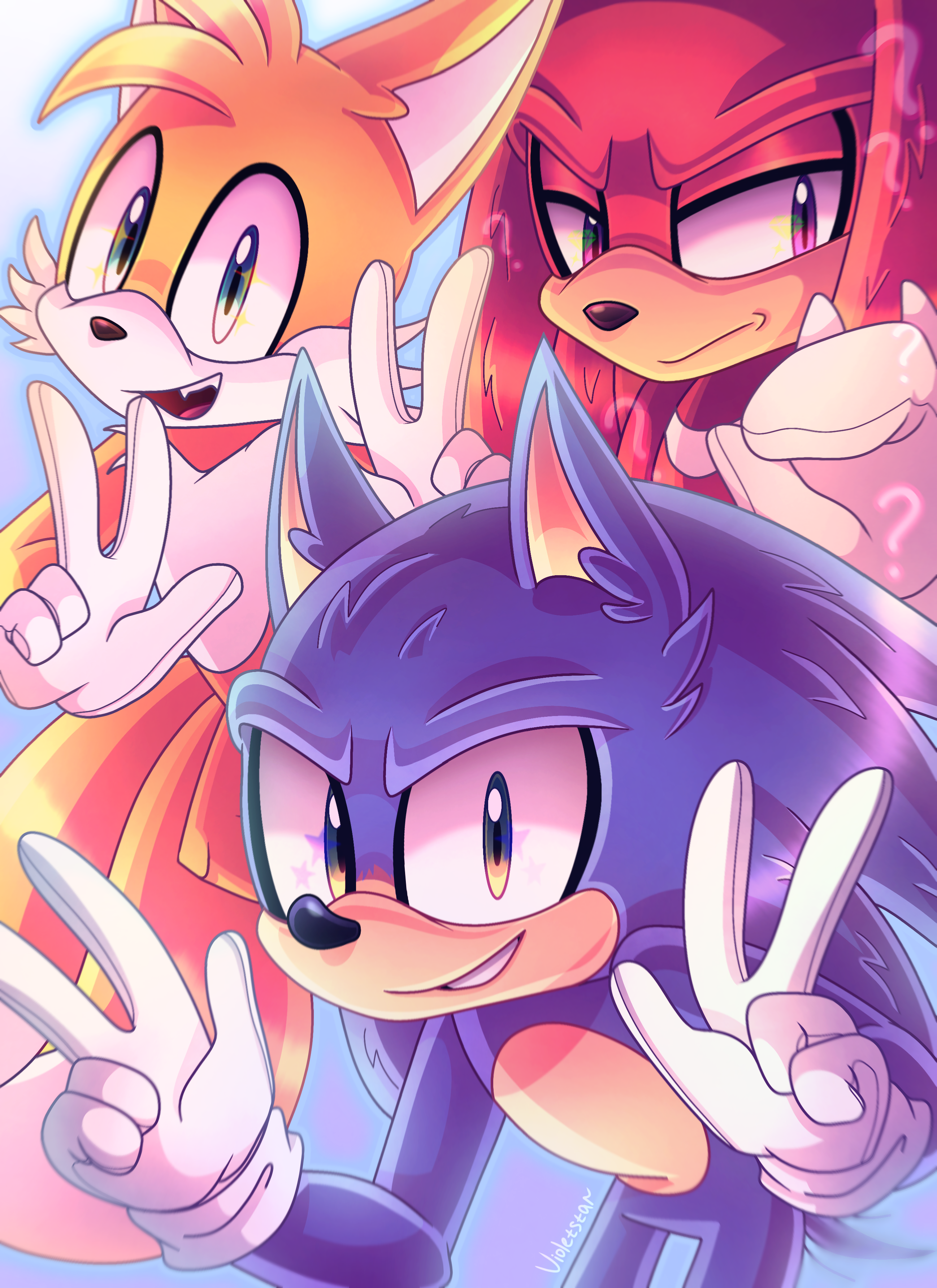 Hyper Sonic by VioletstarDoesArt on DeviantArt