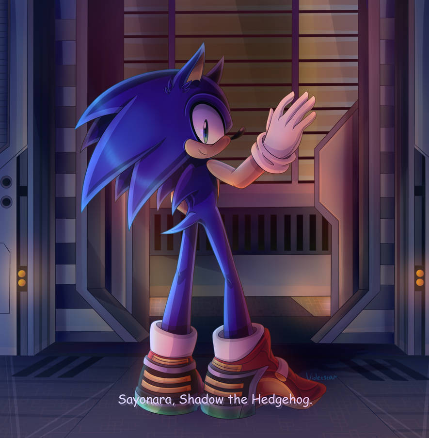 Last Post Of The Day) Shadow With His New Style Shoes by sonicyemen