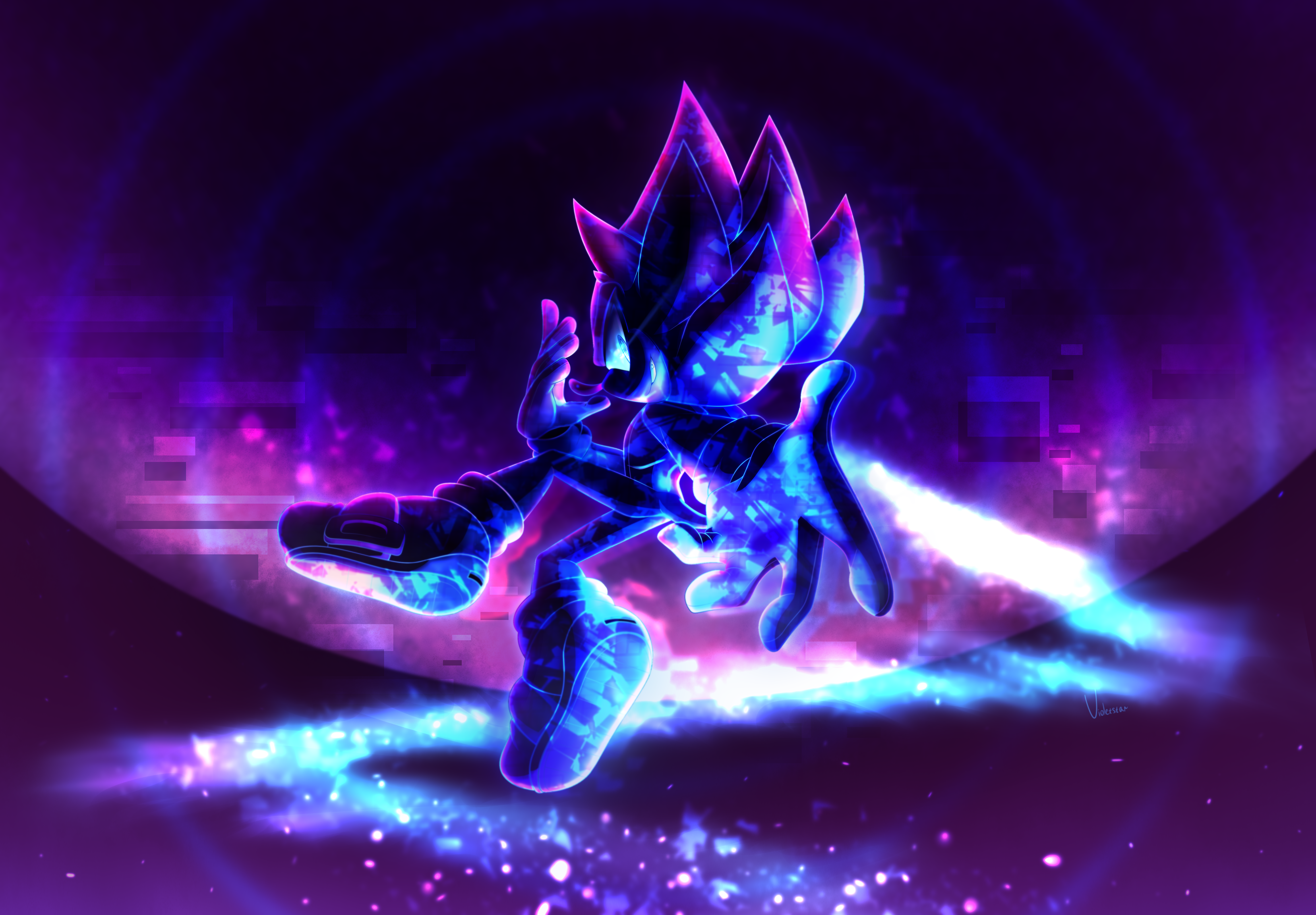 Hyper Sonic by VioletstarDoesArt on DeviantArt